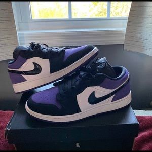Jordan 1 low court purple